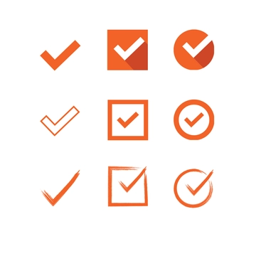 Free Orange Check/tick Mark Clipart Template to Edit Online