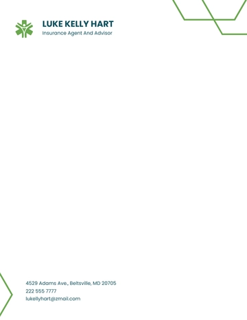 Free Insurance Agent Letterhead Template to Edit Online