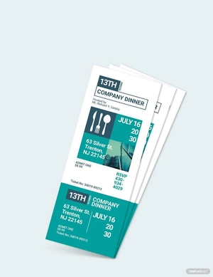 Printable Dinner Ticket Template