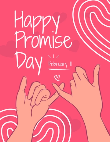 Free Happy Promise Day Flyer Template to Edit Online