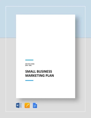 Small Business Marketing Plan Template
