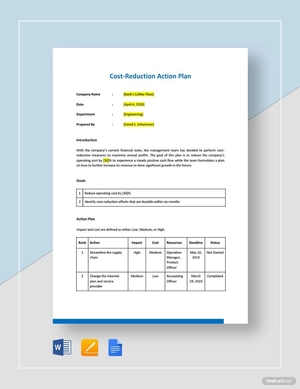 Smart Action Plan Template