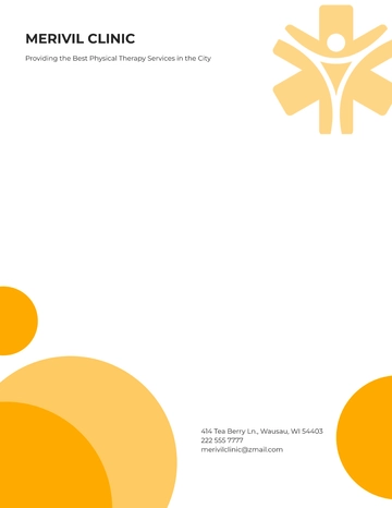 Free Physical Therapist Letterhead Template to Edit Online