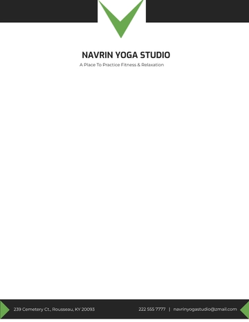 Free Sports & Health Club Letterhead Template to Edit Online