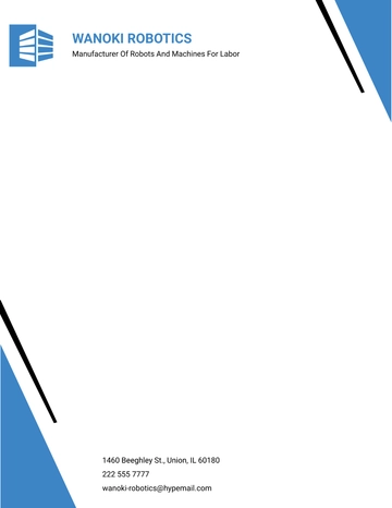 Free High-Tech Manufacturing Letterhead Template to Edit Online