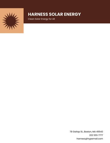 Free Solar Energy Letterhead Template to Edit Online Free Solar Energy Letterhead Template to Edit Online