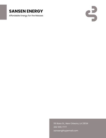 Free Simple Energy letterhead template to Edit Online Free Simple Energy letterhead template to Edit Online