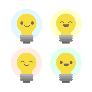 Free Light Bulb Smiley Clipart Template to Edit Online