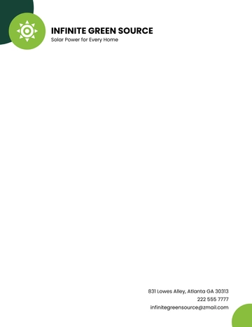 Free Energy supply company letterhead template to Edit Online Free Energy supply company letterhead template to Edit Online