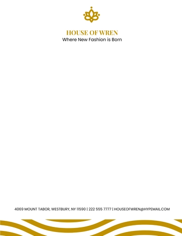 Free Elegant Company Letterhead Template to Edit Online