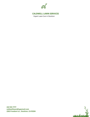 Free Landscaping Letterhead Template to Edit Online
