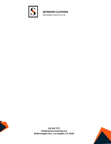 Free Retail Store Letterhead Template to Edit Online