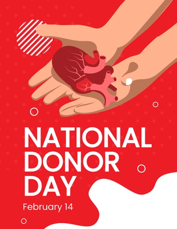 Free National Donor Day Flyer Template to Edit Online