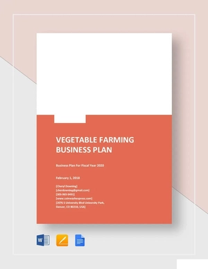 Vegetable Farming Business Plan Template