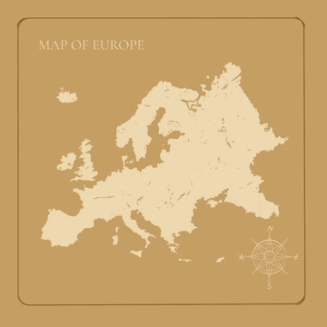 Free Vintage Europe Map Clipart Template to Edit Online