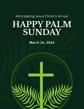 Free Happy Palm Sunday Flyer Template to Edit Online Free Happy Palm Sunday Flyer Template to Edit Online