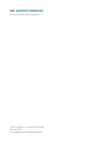 Free Standard Letterhead Layout Template to Edit Online