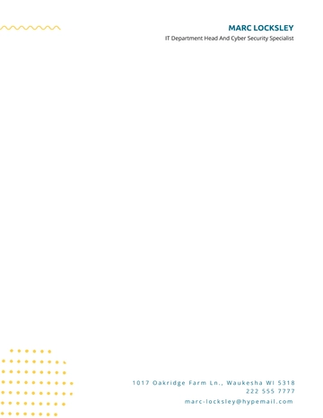 Free Modern Letterhead Layout Template to Edit Online