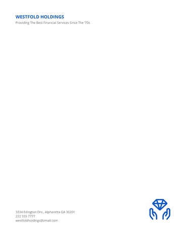 Free Formal Letterhead Layout Template to Edit Online