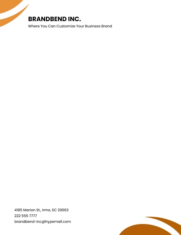 Free Custom Corporate Letterhead Template to Edit Online