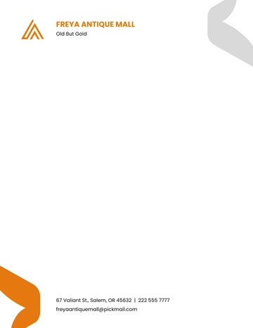 Free Antique Mall Letterhead Template to Edit Online