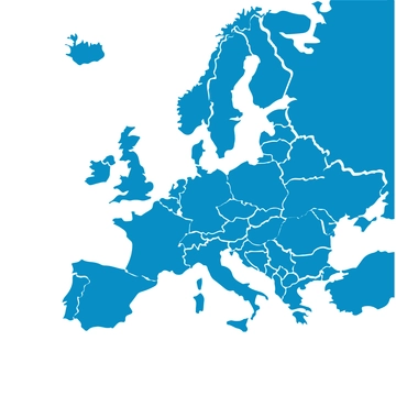 Free Basic Europe Map Clipart Template to Edit Online