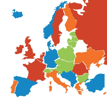 Free Europe Map Clipart Design Template to Edit Online