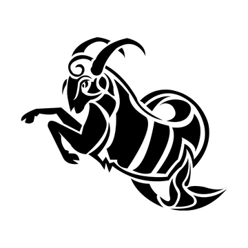Free Tribal Capricorn Clipart Template to Edit Online