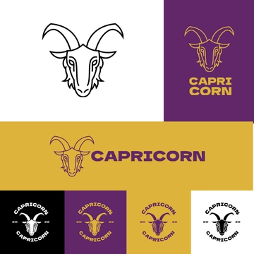 Free Capricorn Logo Vector Template to Edit Online