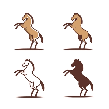 Free Modern Horse Clipart Template to Edit Online