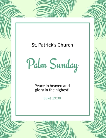 Free Palm Sunday Quote Flyer Template to Edit Online Free Palm Sunday Quote Flyer Template to Edit Online