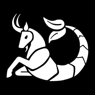 Free White Capricorn Clipart Template to Edit Online