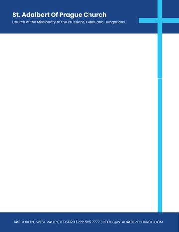 Free Blank Church Letterhead Template to Edit Online