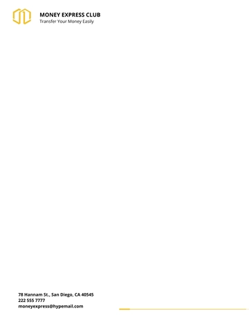Free Transfer Club Account Letterhead Template to Edit Online