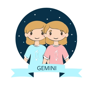 Free Cute Gemini Clipart Template to Edit Online