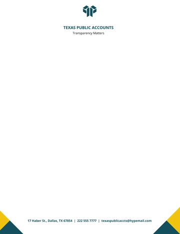 Free Public Accounts Letterhead Template to Edit Online
