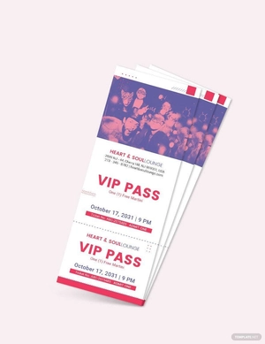 VIP Pass Ticket Template