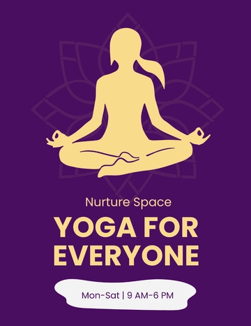 Free Yoga Centre Flyer Template to Edit Online