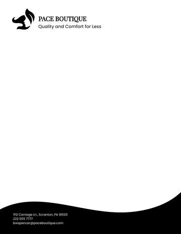 Free Blank Small Business Letterhead Template to Edit Online