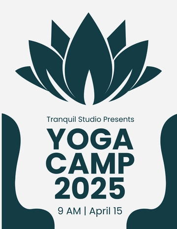 Free Yoga Camp Flyer Template to Edit Online