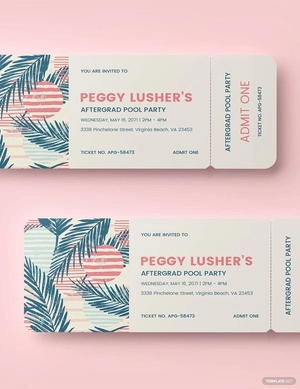Special Party Event Ticket Template