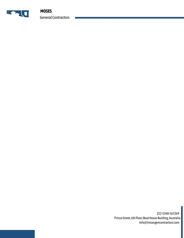 Free General Contractor Letterhead Template to Edit Online