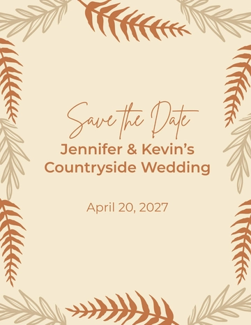 Free Rustic Save The Date Flyer Template to Edit Online Free Rustic Save The Date Flyer Template to Edit Online