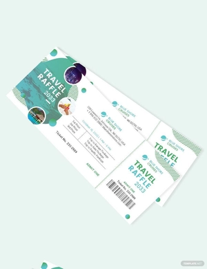 Vacation Raffle Ticket Template