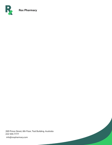 Free Pharmacy Letterhead Design Template to Edit Online