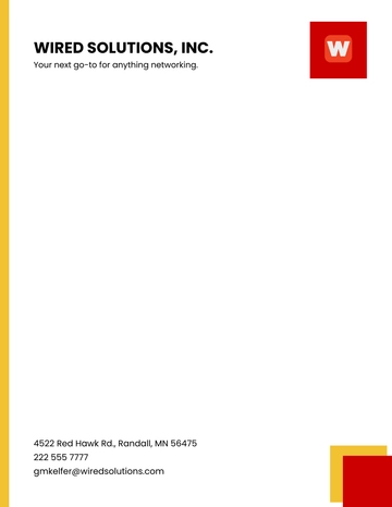 Free Minimalist Startup Letterhead Template to Edit Online