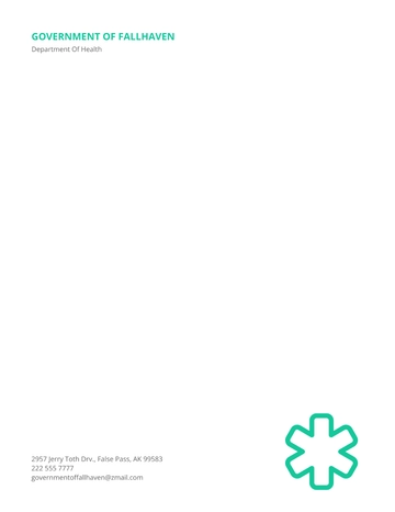 Free Department of Health Letterhead Template to Edit Online