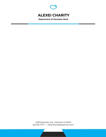 Free Volunteer Department Letterhead Template to Edit Online