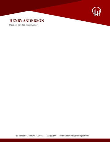Free Business Director Letterhead Template to Edit Online