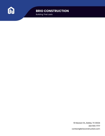 Free Civil Work Letterhead Template to Edit Online